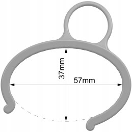 Brezento folijos segtukas, segtukas, baseino užraktas bestway intex 57x37mm
