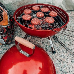 Sodo kepsninė kupolinė, uždara grilis su dangčiu