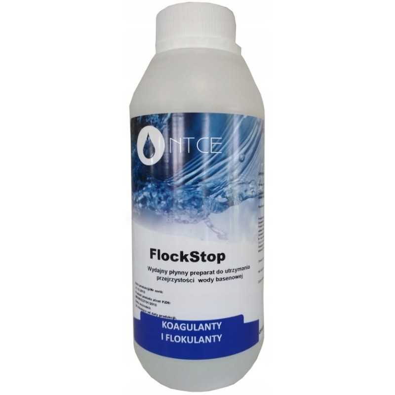 Flockstop vandens skaidrinimo baseino chemikalai 1l ntce