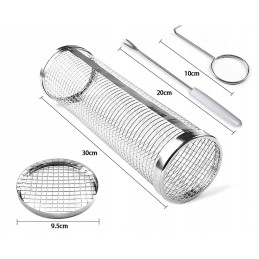 2 x grotelių ritininis krepšys 30 x 9 cm