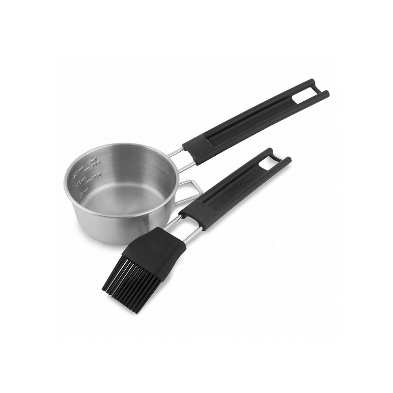 Apkepkite karališkąjį puodą su silikoniniu šepetėliu