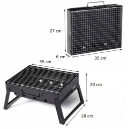 Nešiojama medžio anglies kepsninė