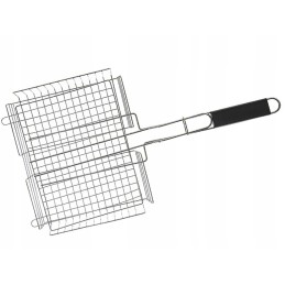 Grilio grotelės mėsai, žuviai, daržovėms kepti, uždaros, 32x26cm