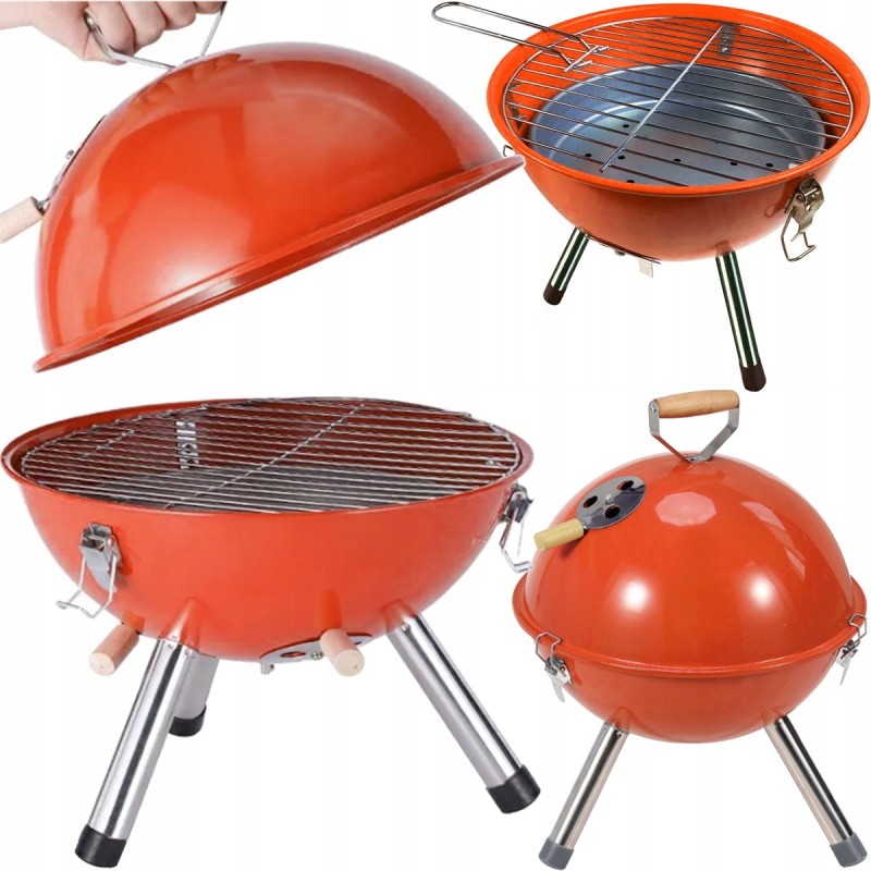 Sodo kepsninė kupolinė, uždara grilis su dangčiu