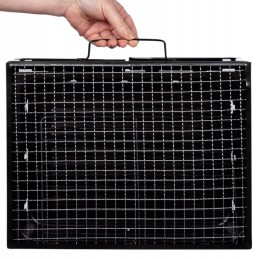 Nešiojama kempingo anglių kepsninė, sulankstoma lagamine