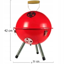 Sodo kepsninė kupolinė, uždara grilis su dangčiu