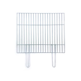 Chromuotos grilio konstrukcijos grotelės 60x50 - sulankstomos rankenos