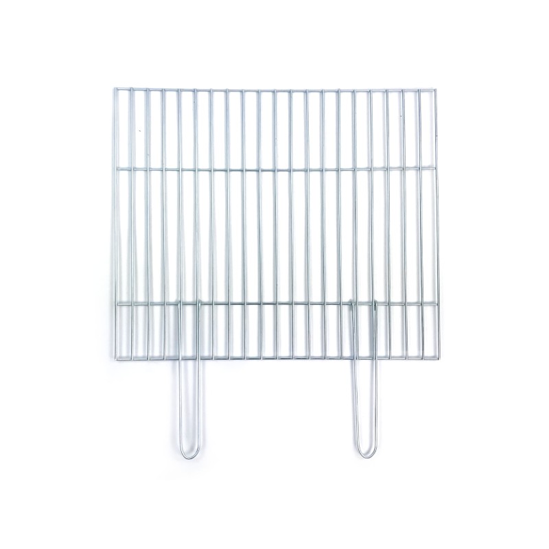 Chromuotos grilio konstrukcijos grotelės 60x50 - sulankstomos rankenos