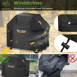 Atsparus oro sąlygoms Enzeno dujinės grilio dangtis