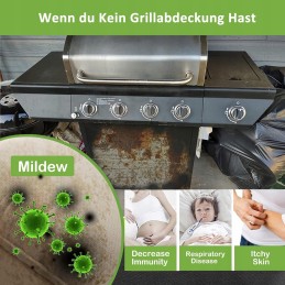 Atsparus oro sąlygoms Enzeno dujinės grilio dangtis