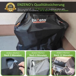 Atsparus oro sąlygoms Enzeno dujinės grilio dangtis