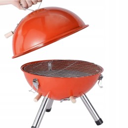 Sodo kepsninė kupolinė, uždara grilis su dangčiu