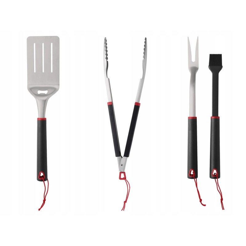 grillmeister grilio rinkinys su minkšta rankena