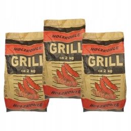 Medžio anglis 2 kg x 3 vnt + liepsnojantis kubelių kūrenimas griliui, viryklėms ir židiniams (32 vnt.) x 5 pakuotės