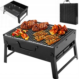 Didelė sulankstoma anglis turistinė kepsninė