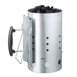 Plieninis kaminas grotelių apšvietimui su saugia xl rankena