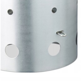 Plieninis kaminas grotelių apšvietimui su saugia xl rankena