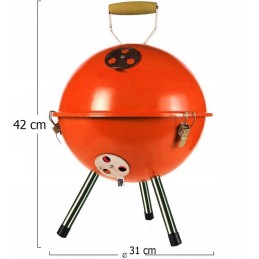 Sodo kepsninė kupolinė, uždara grilis su dangčiu + kūrenimas