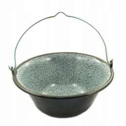 Puodas guliašui 10l, emaliuotas grilis, kepamas, grilio puodas