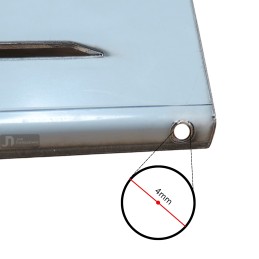 Degiklio dangtis dujiniam griliui, nerūdijantis plienas, 39x12, 3cm