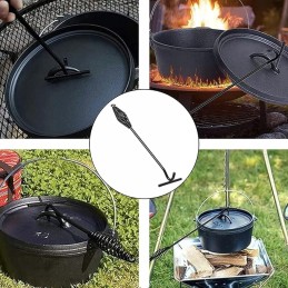 Barvere olandų orkaitės priedai, olandiškos orkaitės pagrindo rėmas su 42 cm olandiško orkaitės dangčio pakėlimu, olandiška orka