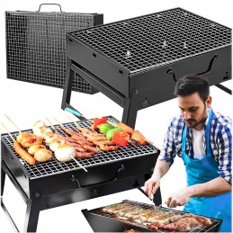 Sodo anglis grilis, nešiojamas, turistinis, sulankstomas, grilio priedai