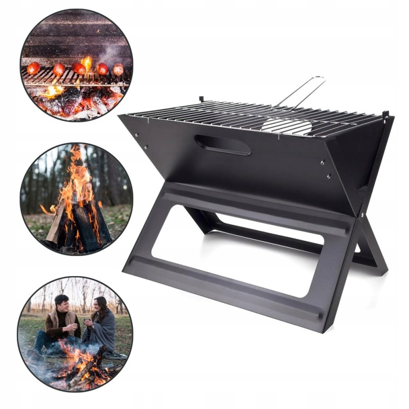 Sodo vakarėlis sulankstomas lopšys turistinis nešiojamasis grilis kelionėms