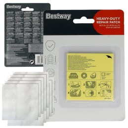 Remonto lentjuosčių rinkinys baseino čiužinių remontui 10 vnt bestway 62068