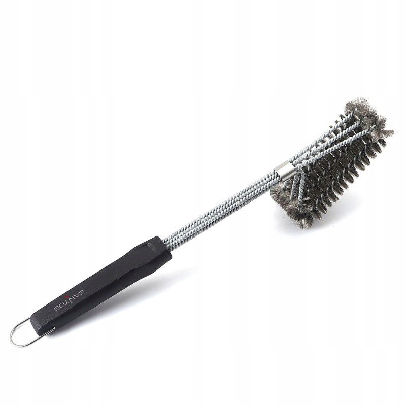 Santos 3in1 nerūdijančio plieno grotelių valymo šepetys 232371