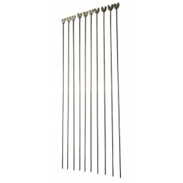 Nerūdijančio plieno atramos dešrų šakėms, 10 vnt