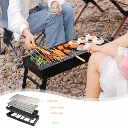 Didelė, nešiojama, sulankstoma, turistinė sodo anglių kepsninė