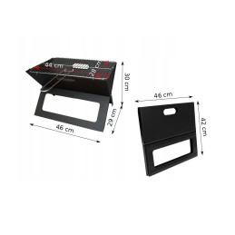 Anglies sodo grilis nešiojamas sulankstomas turistinis lagaminas