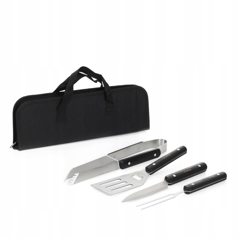 Lengvas grilio priedų rinkinys kepimui dėkle, 4 elementai 37x13 cm hom