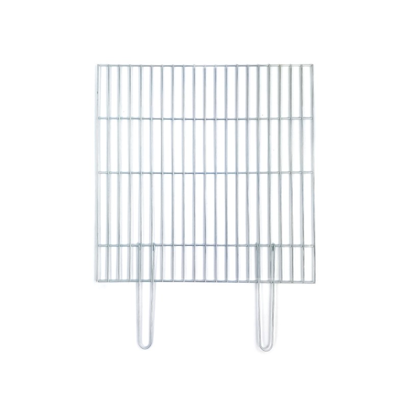 Chromuotos grilio konstrukcijos grotelės 60x60 - sulankstomos rankenos