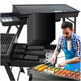 ⭐ anglis stovyklavietės grilis nešiojamas sulankstomas lagaminas sodas kempingas didelis ⭐