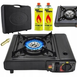 Mažas dujinis grilis, nešiojamas turistinis sodo dangtis, 2 x nemokamos dujos