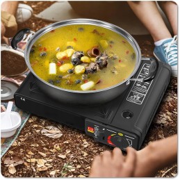 Mažas dujinis grilis, nešiojamas turistinis sodo dangtis, 2 x nemokamos dujos