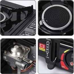 Mažas dujinis grilis, nešiojamas turistinis sodo dangtis, 2 x nemokamos dujos