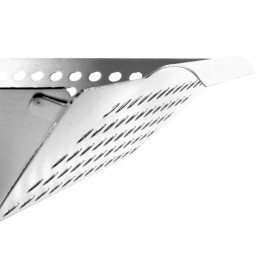 Steel barbecue grill basket 34.5 x 30.5