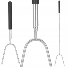 Grilio lazdelė, dešros šakutė, teleskopinis rinkinys, 10 vnt.