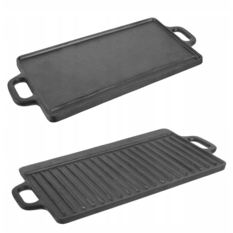 Cast iron grill plate, double-sided pan, 45 5x23