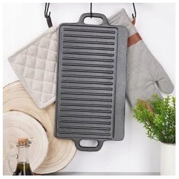 Cast iron grill plate, double-sided pan, 45 5x23