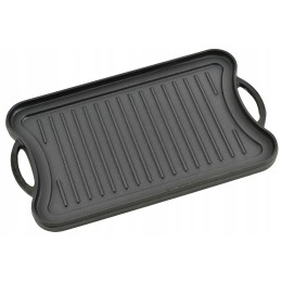 Malmplaadist grillrest ristkülikukujuline kahepoolne grillpann 42x26