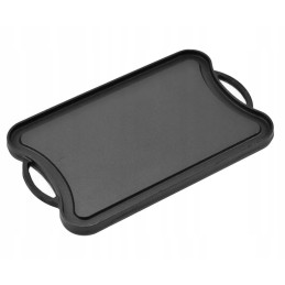 Malmplaadist grillrest ristkülikukujuline kahepoolne grillpann 42x26