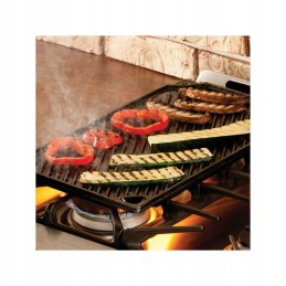 Malmplaadist grillrest ristkülikukujuline kahepoolne grillpann 42x26