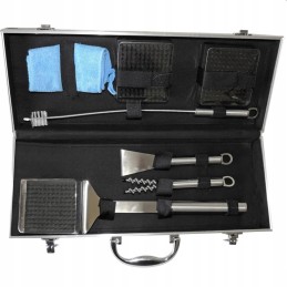 Plieninis grilio rinkinys, 8in1 cuisinart® grilio valymo priedai