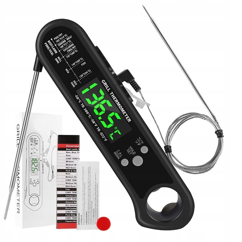 Blade LCD termometras, įdėtas, nr: th-162 + papildomas 1m jutiklis