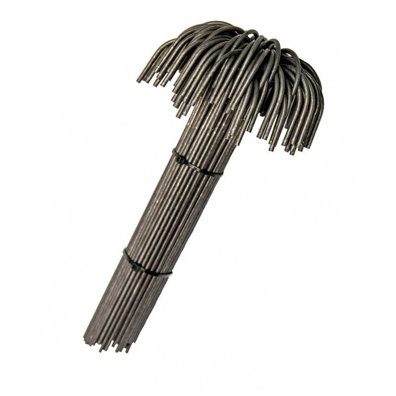 Sodo kaiščiai, metaliniai plieniniai inkarai agrotekstilei, skersmuo 3,0 mmx15 cm, 50 vnt.
