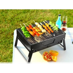 Sulankstomas grilis, nešiojamas nešiojamas lagaminas, kepsninė su anglimi, kempingas