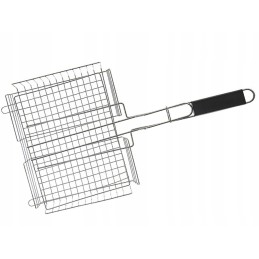 Grilio grotelės mėsai, žuviai, daržovėms kepti, uždaros, 32x26cm